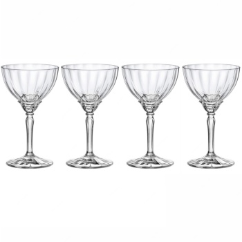 Набор бокалов для шампанского и коктейлей 240мл Espresso Martini FLORIAN, 4шт