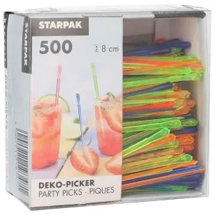 Деко-пика 8см 'Иголка Капля', 500шт