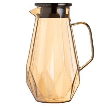 Кувшин 1700мл с метал.крышкой Консул грани/карамель