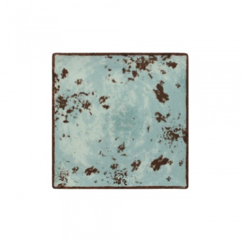 Тарелка квадратная 27x27см PEPPERY голубой