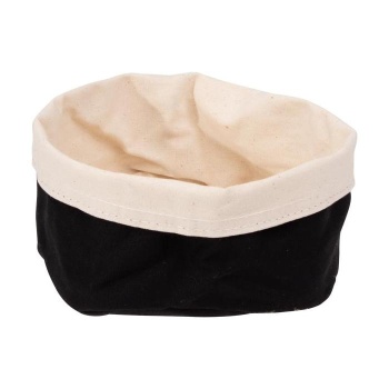 Корзинка для хлеба овальная 20x15x(h)10см черная/бежевая