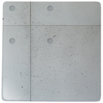 Тарелка квадратная 28см CONCRETE