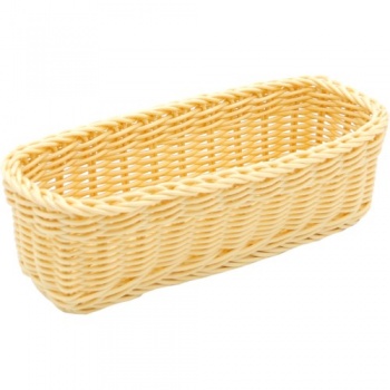 Корзинка для столовых приборов 27.5x10x9см бежевая