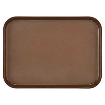 Поднос с нескользящей поверхностью 46x36см Cambro коричневый