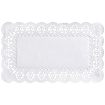Салфетки кружевные 30x18см прямоугольные Pap Star, 100шт