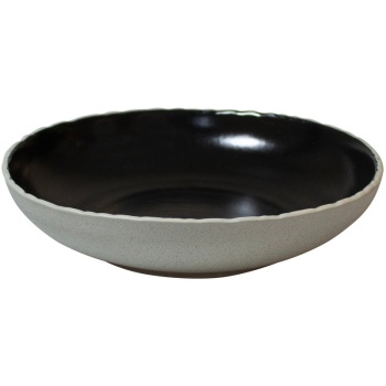 Блюдо глубокое Ø23см 1000мл NATURA черное - Q Authentic