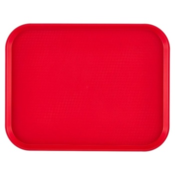 Поднос текстурная поверхность 45x35см Cambro красный