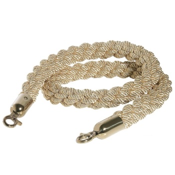 Скрученный канат для ограждения Ø3x150см Contacto золотой