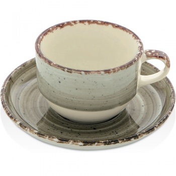 Чашка с блюдцем 90мл EO BPQ AVANOS Terra