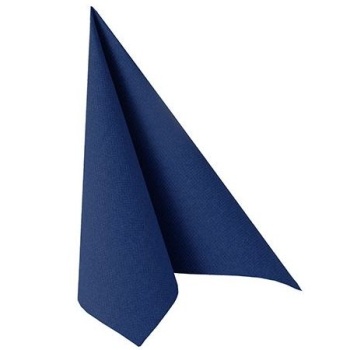 Салфетка 1/4 33x33см ROYAL Collection темно-синяя, 50шт