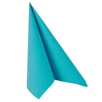 Салфетка 1/4 33x33см ROYAL Collection бирюзовая, 50шт