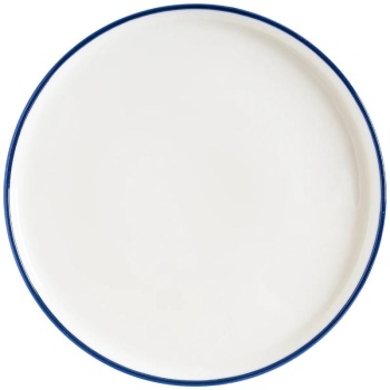 Тарелка плоская Ø16см LINEA Blue Hygge с вертикальным бортом
