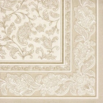 Салфетка 40x40см ROYAL Collection Ornaments шампань, 20шт