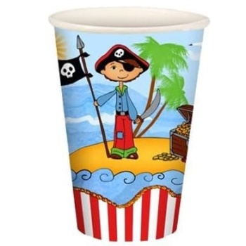 Стакан 200мл ПИРАТСКИЙ ОСТРОВ, 10шт