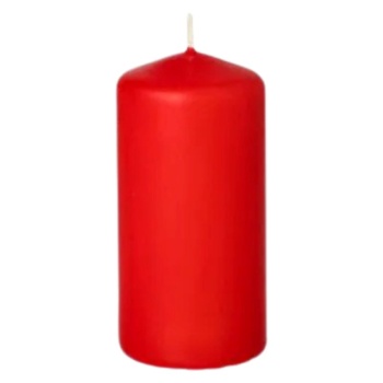 Свеча красная Ø5x(h)10см RED Pap Star