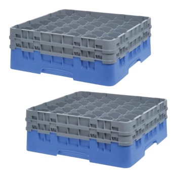 Стойка для бокалов 15.5см на 36 отделений Cambro синий, 2шт