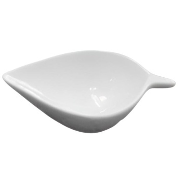 Емкость 9.8x7.8см 50мл молочно-белый 'Листок' SandStone