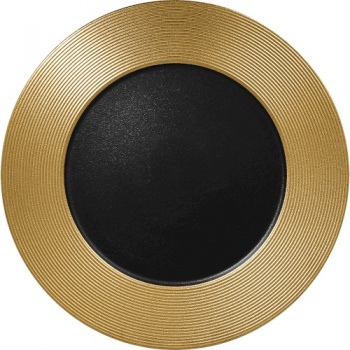 Тарелка Ø33см METALFUSION Gold черная