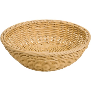 Корзинка для хлебобулочных изделий Ø29x(h)8см бежевая