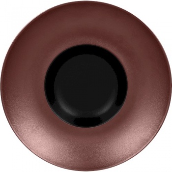 Тарелка глубокая Ø26см METALFUSION Bronze черная