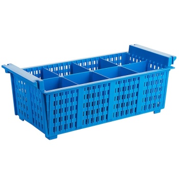 Корзина для столовых приборов 43x21x15см синяя Contacto