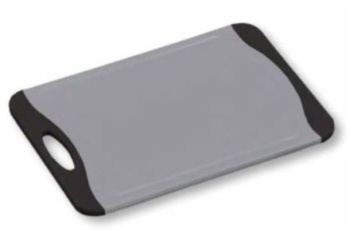 Доска разделочная 25x14x0.9см серая