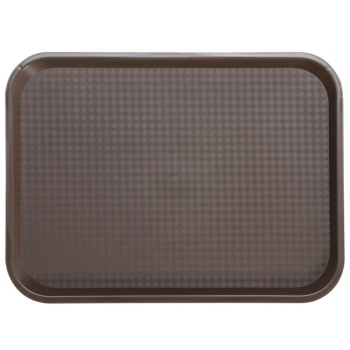 Поднос текстурная поверхность 41.5x30.5см коричневый