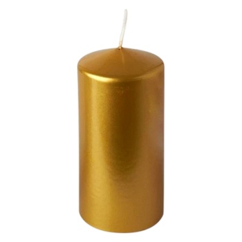 Свеча Ø6x(h)13см GOLD METALLIC Pap Star