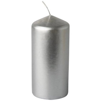 Свеча Ø6x(h)13см SILVER Pap Star