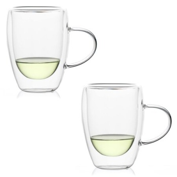 Кружка необжигающая 350мл термостойкое стекло, 2шт