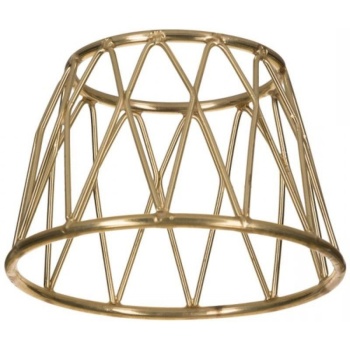 Подставка для посуды Ø25/21см (h)10cм с золотой отделкой