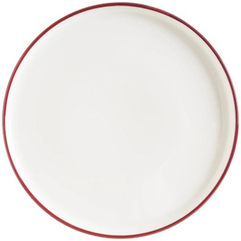 Тарелка плоская Ø28см LINEA Burgundy Hygge с вертикальным бортом