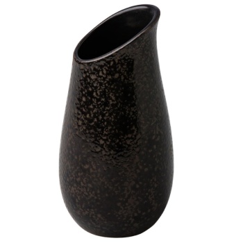 Ваза 250мл Ø6.7x(h)14см black satin stone - Raw by Kevala