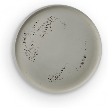 Тарелка с прямым бортом Circle 24см Simoon (болотный с вкраплениями)