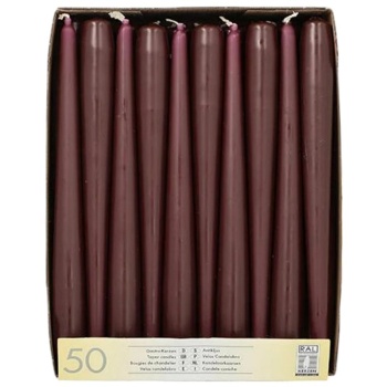 Свеча 25см Ø22мм ягодная Pap Star, 50шт