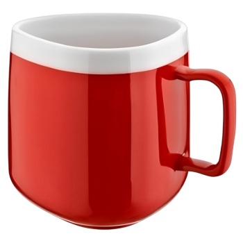 Кружка 360мл треугольная бело-красная GastroPlast поликарбонат (PC)