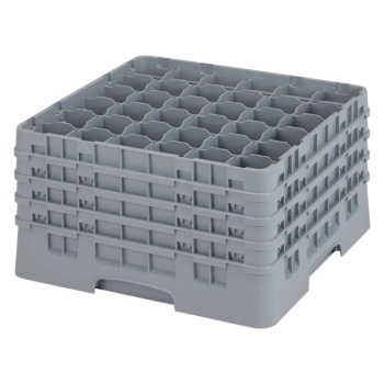 Стойка для бокалов 23.8см на 36 отделений Cambro серый