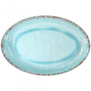Блюдо овальное 2.5л CASABLANCA 420x280x40мм Blue