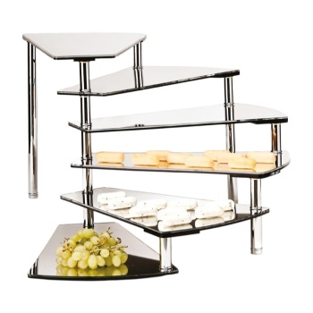 Подставка для сервировки – 6 зеркальных полок Captain Step Mirror – Alkan