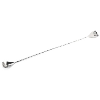 Ложка барная 40см с сетчатым хвостиком нержавеющая сталь