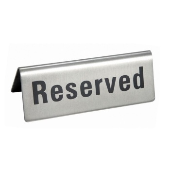 Табличка настольная «Reserved» 12x5см - P.L. Proff Cuisine