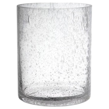 Ваза-цилиндр 15см "Капли в стекле"
