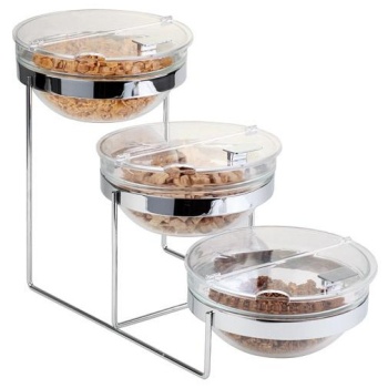 Подставка фуршетная с 3 стеклянными чашами SUNDAY - APS