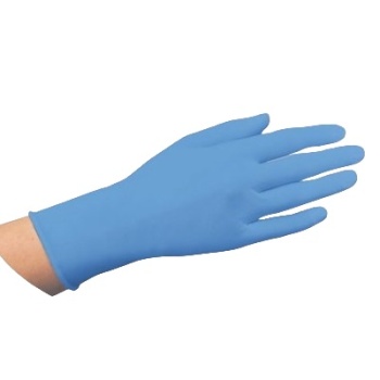 Перчатки нитриловые размер L голубые - 12283, 100шт
