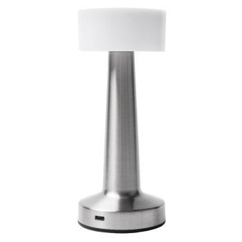 Лампа настольная беспроводная 9x(h)21.5см LED SIMPLE II MGline серебристая