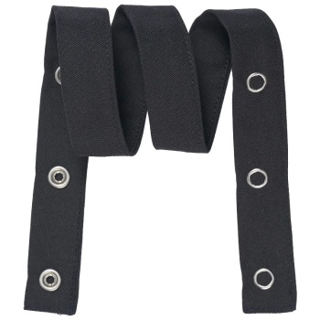 Шейный ремень для фартука - модель 49036 - цвет черный - 65% полиэстер, 35% хлопок - 210г/м2