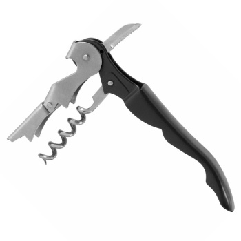 Нарзанник, штопор Сомелье двухступенчатый 12см Profi-Chef черный