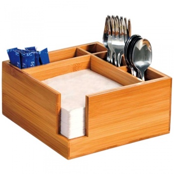 Подставка для столовых приборов и салфеток 18x18x9см