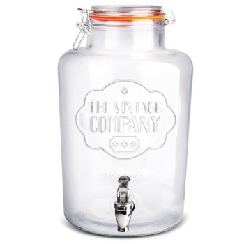 Диспенсер для напитков (лимонадник) 7.5л стеклянный с краном - P.L. Proff Cuisine