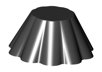 Форма "Бриош" 600x400мм 24 выемки 80x37мм